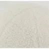Pouf en tissu bouclettes blanc