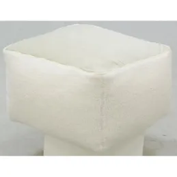 Pouf carré en bouclette