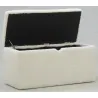 Coffre en bois et bouclettes blanc