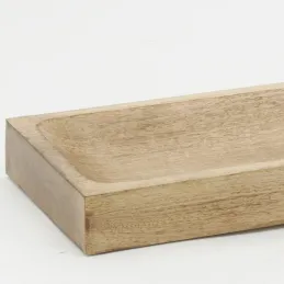 Plateau en manguier sculpté