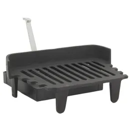 Grille de cheminée + tiroir à cendres en fonte