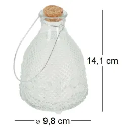 Attrape guêpes en verre chiné