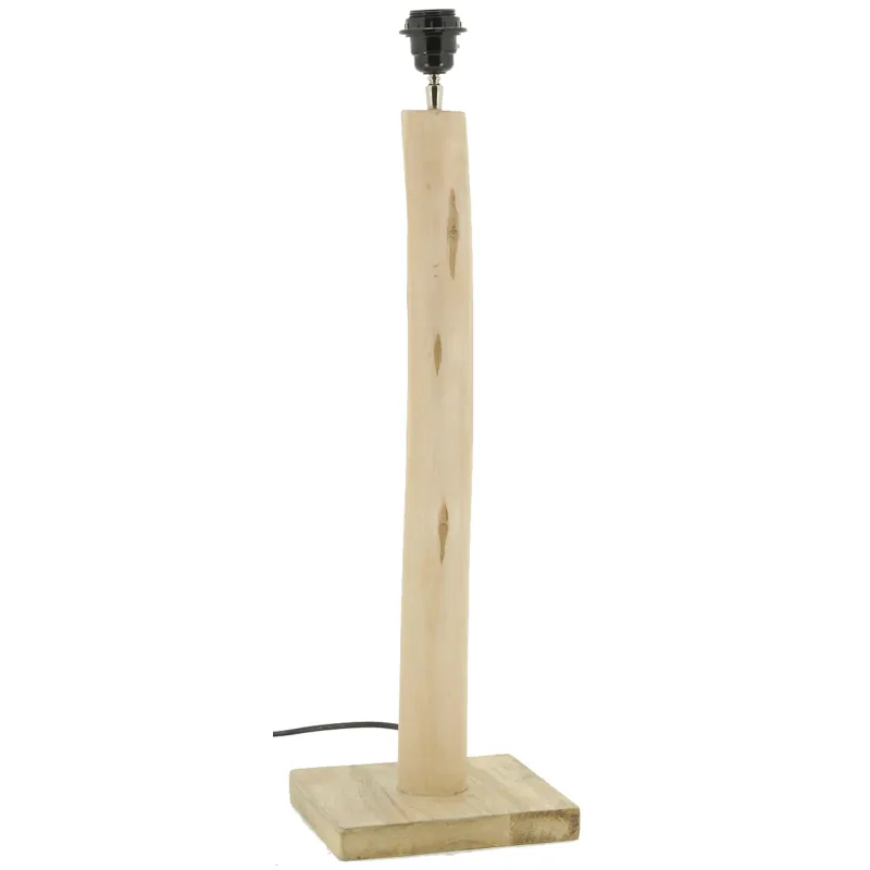 Pied de lampe en bois d'eucalyptus