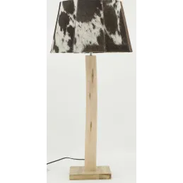 Pied de lampe en bois d'eucalyptus