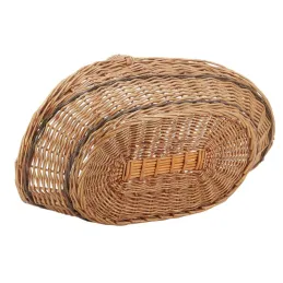 Panier à bûches en osier buff