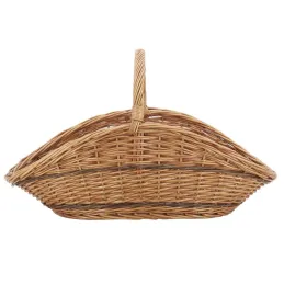 Panier à bûches en osier buff