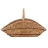 Panier à bûches en osier buff