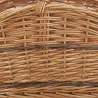 Panier à bûches en osier buff