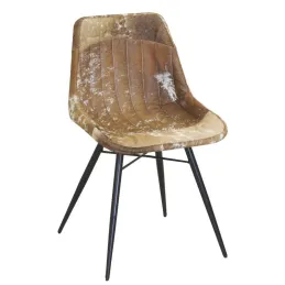 Chaise en peau de vache véritable