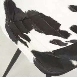 Chaise en peau de vache véritable