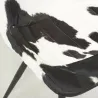 Chaise en peau de vache véritable