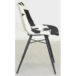 Chaise en peau de vache véritable