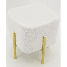 Tabouret carré pied doré Gatsby
