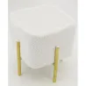 Tabouret carré pied doré Gatsby