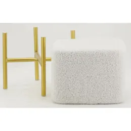 Tabouret carré pied doré Gatsby