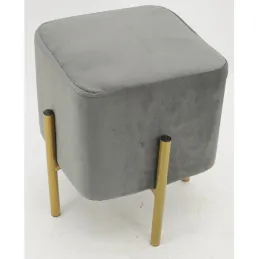 Tabouret carré pied doré Gatsby