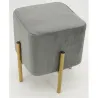 Tabouret carré pied doré Gatsby
