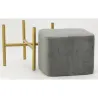 Tabouret carré pied doré Gatsby