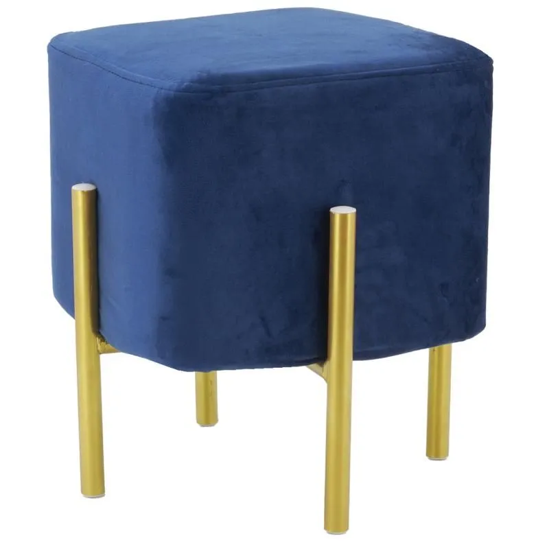 Tabouret carré pied doré Gatsby