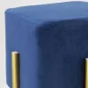 Tabouret carré pied doré Gatsby