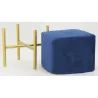 Tabouret carré pied doré Gatsby