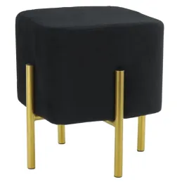 Tabouret carré pied doré Gatsby