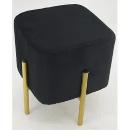 Tabouret carré pied doré Gatsby