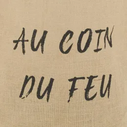 Sac rond en jute naturel plastifié