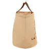 Sac rond en jute naturel plastifié