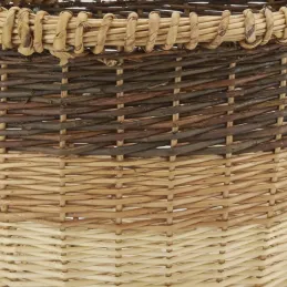 Corbeilles ovales en osier 3 tons (lot de 2)