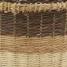 Corbeilles ovales en osier 3 tons (lot de 2)