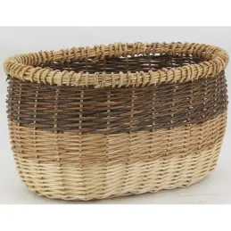 Corbeilles ovales en osier 3 tons (lot de 2)