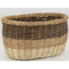 Corbeilles ovales en osier 3 tons (lot de 2)