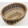 Corbeilles ovales en osier 3 tons (lot de 2)