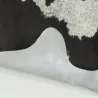Véritable peau de vache naturelle marron et blanche