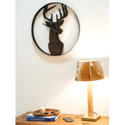 Abat-jour en peau de vache
