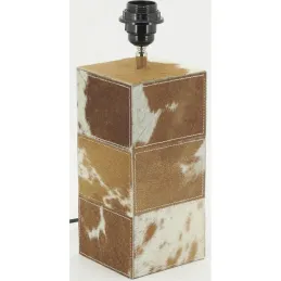 Pied de lampe en peau de vache