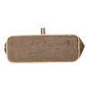 Sac à bûches en jute naturel et brun