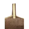 Sac à bûches en jute naturel et brun