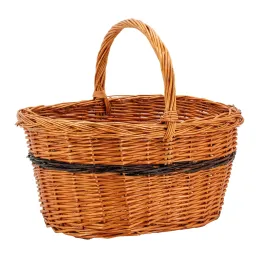 Panier Lucette en osier buff