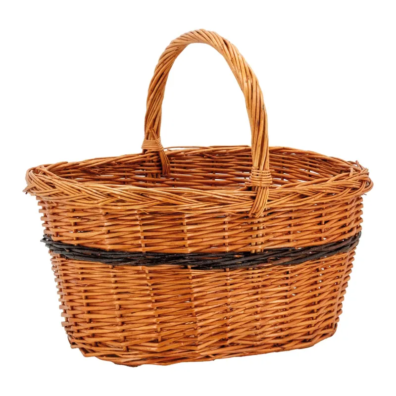 Panier Lucette en osier buff