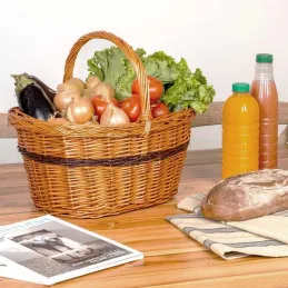 Panier Lucette en osier buff