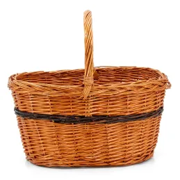 Panier Lucette en osier buff