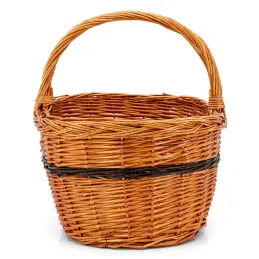 Panier Lucette en osier buff