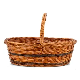 Panier Lucette en osier buff
