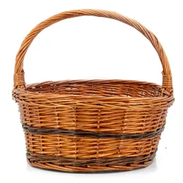 Panier Lucette en osier buff