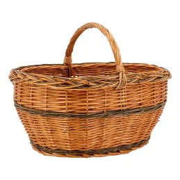 Panier Lucette en osier buff