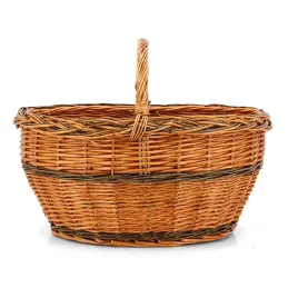 Panier Lucette en osier buff