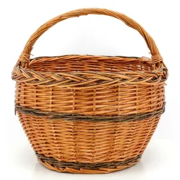 Panier Lucette en osier buff
