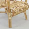Fauteuil en poelet naturel